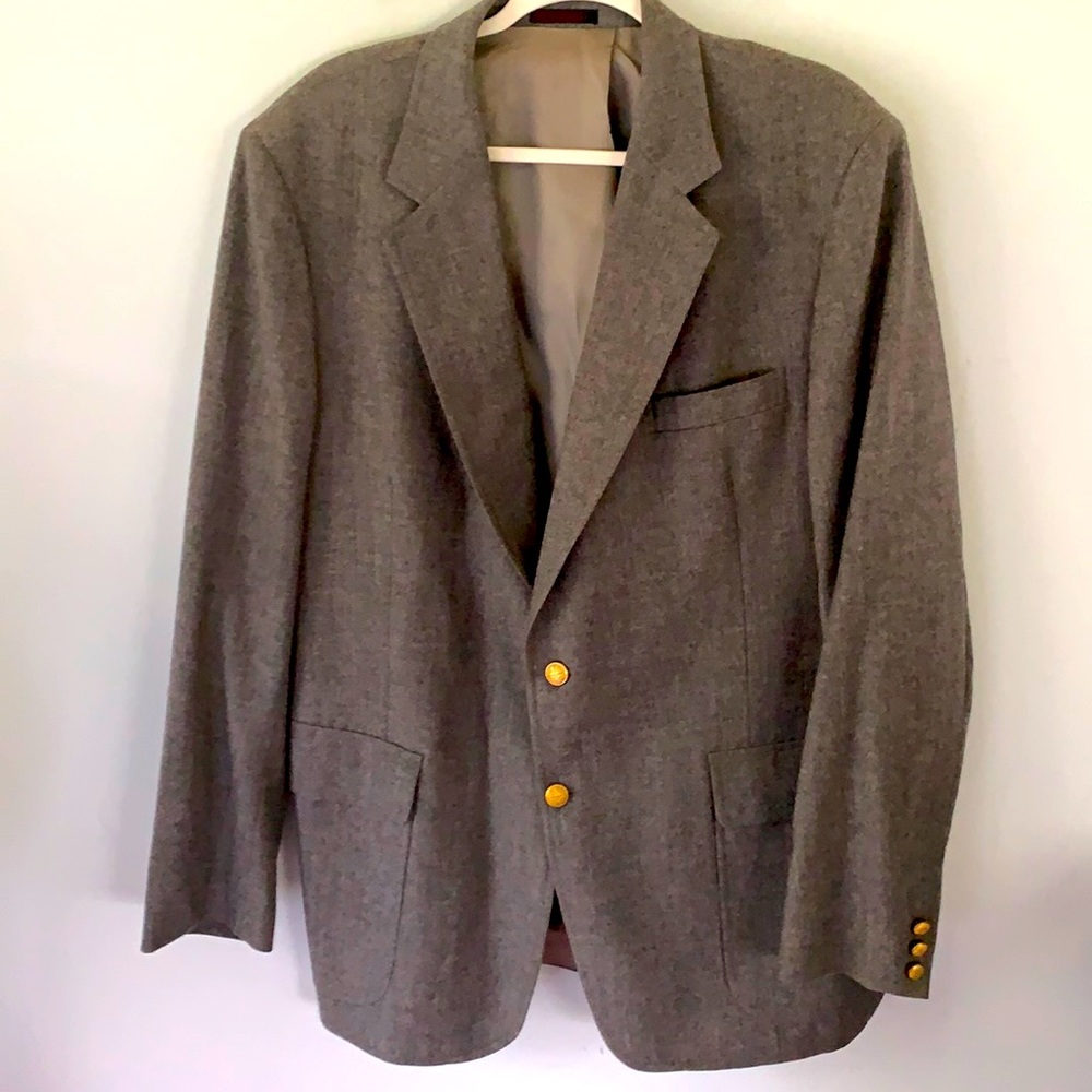 Alexander Shields Grey Wool Jacket 44L